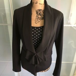 NY & CO blazer with front ruffle